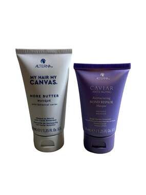 Alterna Haircare Masque Set-My Hair My Canvas 1.35oz & Caviar Bond Repair 1.25oz